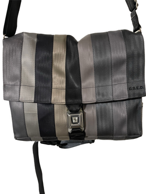 U.S.E.D. Recycled Seatbelt Messenger Bag